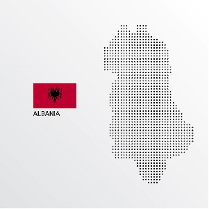 Albania flag representation